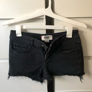 Victoria secret Pink black denim shorts